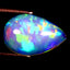 3.23 ct Pear Cabochon (14.76 x 9.87 mm) Ethiopian Rainbow Opal Gemstone