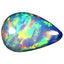 2.29 ct Pear Cabochon (13.62 x 8.96 mm) Ethiopian Rainbow Opal Gemstone