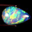 2.29 ct Pear Cabochon (13.62 x 8.96 mm) Ethiopian Rainbow Opal Gemstone