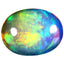 3.10 ct Eye-popping Oval Cabochon (12.14 x 9.40 mm) Rainbow Opal Gemstone