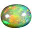 3.65 ct Stunning Oval Cabochon (12.99 x 10.13 mm) Ethiopian Rainbow Opal