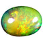 3.83 ct Best Oval Cabochon (14.26 x 10.72 mm) Welo Rainbow Opal Gemstone