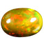 2.50 ct Oval Cabochon (11.28 x 7.98 mm) Ethiopian Rainbow Opal Gemstone