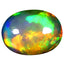 2.88 ct Supreme Oval Cabochon (12.21 x 9.26 mm) Ethiopian Rainbow Opal