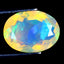 3.01 ct Oval (12.63 x 9.56 mm) 360 Degree Multicolor Rainbow Opal Stone