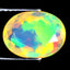 2.62 ct Valuable Oval (10.99 x 8.37 mm) Multicolor Rainbow Opal Gemstone