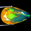 2.04 ct Pear (14.71 x 8.80 mm) Multicolor Flashing Natural Rainbow Opal