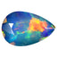 1.89 ct Eye-catching Pear (14.11 x 9.16 mm) Multicolor Welo Rainbow Opal