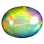3.15 ct Fair Oval Cabochon (12.94 x 9.92 mm) Welo Rainbow Opal Gemstone