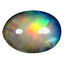 4.00 ct Fantastic Oval Cabochon (14.38 x 10.77 mm) Rainbow Opal Gemstone