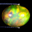 3.00 ct Superior Oval Cabochon (11.75 x 9.37 mm) Ethiopian Rainbow Opal