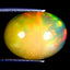 3.63 ct Oval Cabochon (13.09 x 10.10 mm) Ethiopian Rainbow Opal Gemstone