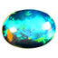 2.50 ct Exquisite Oval Cabochon (12.38 x 9.04 mm) Ethiopian Rainbow Opal