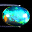 2.50 ct Exquisite Oval Cabochon (12.38 x 9.04 mm) Ethiopian Rainbow Opal
