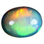 2.30 ct Oval Cabochon (12.10 x 9.24 mm) Ethiopian Rainbow Opal Gemstone