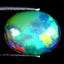 2.33 ct Superior Oval Cabochon (12.44 x 10.06 mm) Ethiopian Rainbow Opal