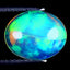 2.03 ct Impressive Oval Cabochon (11.07 x 9.02 mm) Rainbow Opal Gemstone