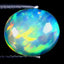 2.03 ct Impressive Oval Cabochon (10.62 x 9.14 mm) Rainbow Opal Gemstone