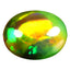 2.33 ct Sparkling Oval Cabochon (11.24 x 8.88 mm) Ethiopian Rainbow Opal