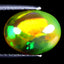2.33 ct Sparkling Oval Cabochon (11.24 x 8.88 mm) Ethiopian Rainbow Opal