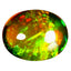 2.04 ct Premium Oval Cabochon (10.50 x 8.50 mm) Ethiopian Rainbow Opal