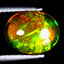 2.04 ct Premium Oval Cabochon (10.50 x 8.50 mm) Ethiopian Rainbow Opal