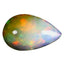 3.45 ct Wonderful Pear Cabochon (14.75 x 9.17 mm) Ethiopian Rainbow Opal