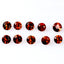 0.84 ct (10pcs) CALIBRATED SIZE(2.59 x 2.59mm) Round Padparadscha Sapphire