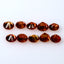 0.84 ct (10pcs) CALIBRATED SIZE(2.49 x 2.49mm) Round Padparadscha Sapphire