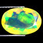 2.43 ct Phenomenal Oval (12.19 x 8.51 mm) Ethiopian Rainbow Opal Gemstone
