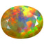 2.49 ct Fair Oval (11.66 x 9.16 mm) Ethiopian Welo Rainbow Opal Gemstone