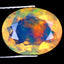 2.31 ct Eye-opening Oval (10.78 x 8.59 mm) Ethiopian Rainbow Opal Stone