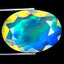 2.10 ct Superior Oval (12.86 x 9.25 mm) Ethiopian Rainbow Opal Gemstone