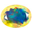 2.13 ct Oval (11.07 x 8.48 mm) Ethiopian Natural Rainbow Opal Gemstone