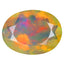 1.75 ct Premium Oval (11.48 x 8.71 mm) Ethiopian 360 Degree Rainbow Opal
