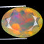 1.75 ct Premium Oval (11.48 x 8.71 mm) Ethiopian 360 Degree Rainbow Opal