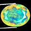 1.78 ct Unbelievable Oval (10.98 x 8.54 mm) Ethiopian Rainbow Opal Stone