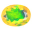1.78 ct Sparkling Oval (9.99 x 7.42 mm) Ethiopian Rainbow Opal Gemstone