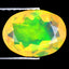 1.78 ct Sparkling Oval (9.99 x 7.42 mm) Ethiopian Rainbow Opal Gemstone