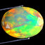 1.44 ct Valuable Oval (10.79 x 8.14 mm) Ethiopian Rainbow Opal Gemstone