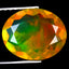 1.61 ct Extraordinary Oval (10.79 x 8.79 mm) Ethiopian Welo Rainbow Opal