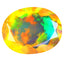 1.42 ct First-class Oval (10.52 x 8.32 mm) Ethiopian Rainbow Opal Stone