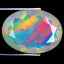 1.83 ct Sparkling Oval (11.58 x 8.40 mm) Ethiopian Rainbow Opal Gemstone