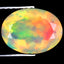 1.65 ct Incredible Oval (10.14 x 7.65 mm) Ethiopian Rainbow Opal Gemstone