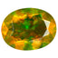 1.34 ct Resplendent Oval (9.53 x 7.36 mm) Ethiopian Rainbow Opal Stone