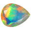 1.79 ct Pleasant Pear (10.68 x 8.65 mm) Ethiopian Rainbow Opal Gemstone