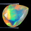 1.79 ct Pleasant Pear (10.68 x 8.65 mm) Ethiopian Rainbow Opal Gemstone