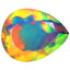 1.63 ct Elegant Pear (11.11 x 8.75 mm) Ethiopian 360 Degree Rainbow Opal