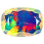 1.77 ct Premium Cushion (11.01 x 7.73 mm) Ethiopian Rainbow Opal Gemstone