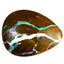 3.95 ct Pear Cabochon(13.21 x 10.65mm) Natural Australian Boulder Opal